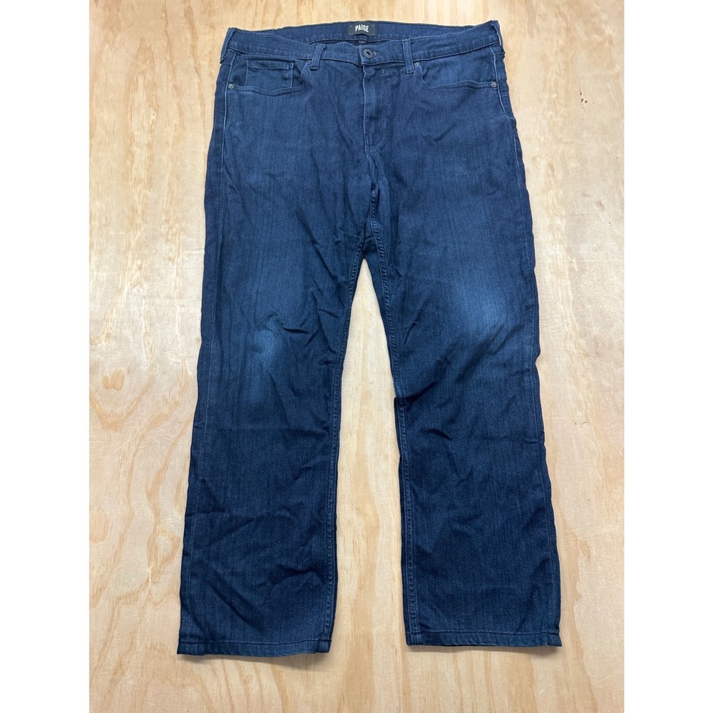Paige Federal Slim Straight Leg Jeans Mens 36 Dark Wash Indigo 101-2200575